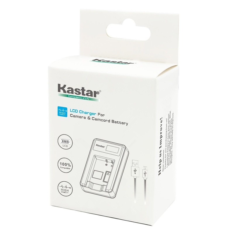 Kastar USB LCD Dual Charger and 1 Pack Battery for