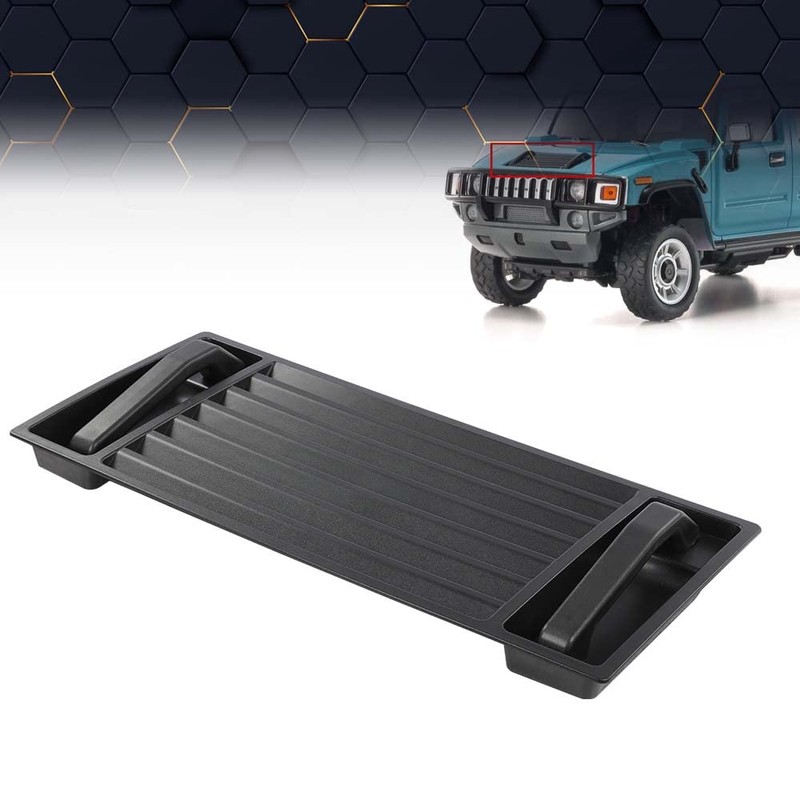 PIT66 Hood Grille Grill Vent W/Handles Compatible with Hummer H2