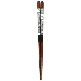 Ishida 16824 Wild Safari Chopsticks Made in Japan Wooden (Natural Wood), Gray, 8.3 inches (21 cm)