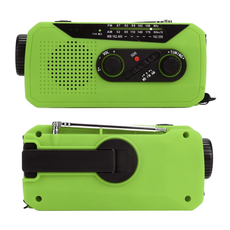 Emergency Radio Hand Power Generation Solar Radio with LED Flashlight