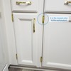 Gold Cabinet Door Hinges 1/2 Inch Overlay (Variable),50 Pack 25