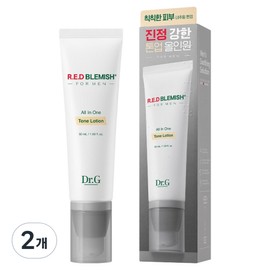 Dr. G Red Blemish for Men Tone Lotion All-in-One, 50ml, 2 pcs / 닥터지 레드 블레미쉬 포 맨 톤 로션 올인원, 50ml, 2개