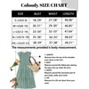 Coloody Women's 2024 Summer Casual Midi Dress Boho Flutter Sleeve