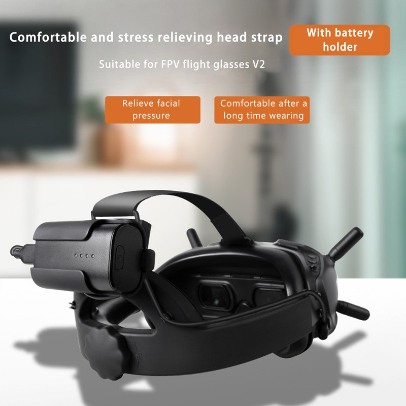 TD78 Adjustable Head Strap Comfortable with Battery Holder for DJI