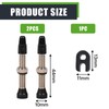 Unisex Tubeless Valves Bicycle Valves High Quality Chrome Plated Brass