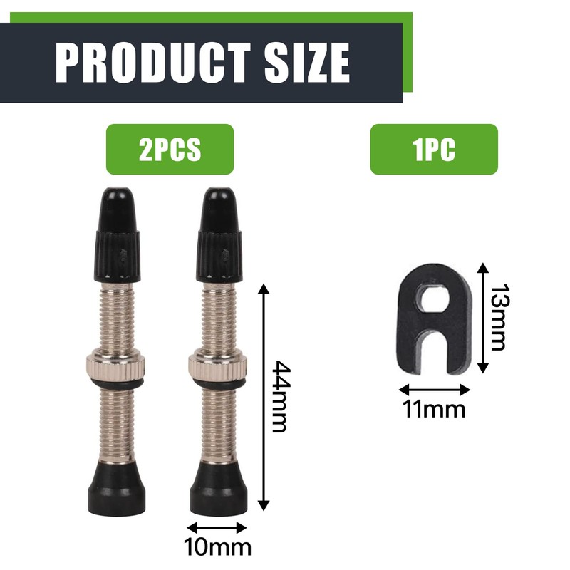 Unisex Tubeless Valves Bicycle Valves High Quality Chrome Plated Brass