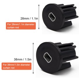 2Pcs Clutch Plugs, Universal Sun Shade Replacement Parts, Roller Shade Mounting Bracket Roller Blind Installation Bracket (38mm)