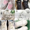 7STROBBS 2 PAIRS No Tie Elastic Laces, 8MM Easy Shoelaces