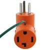AC WORKS 30 Amp 3-Prong Dryer Wall Outlet Adapter (To
