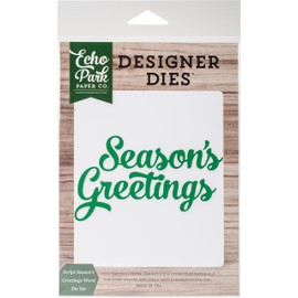 Echo Park Paper Company Script Season's Greetings Word Die Set