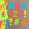 209 Pcs 3" Bright Bulletin Board Letters & Numbers, Capital,