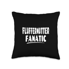 Fluffernutter For Life! Fluffernutter Fanatic-Peanut Butter Sandwich Lover Throw Pillow, 16x16, Multicolor