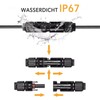 enjoy solar® 1 pair of solar plugs and sockets for