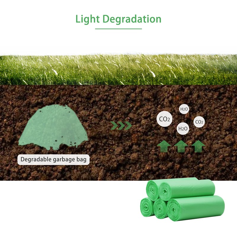 Biodegradable Trash Bags, Small Compostable Garbage Can Liners, Compatible with
