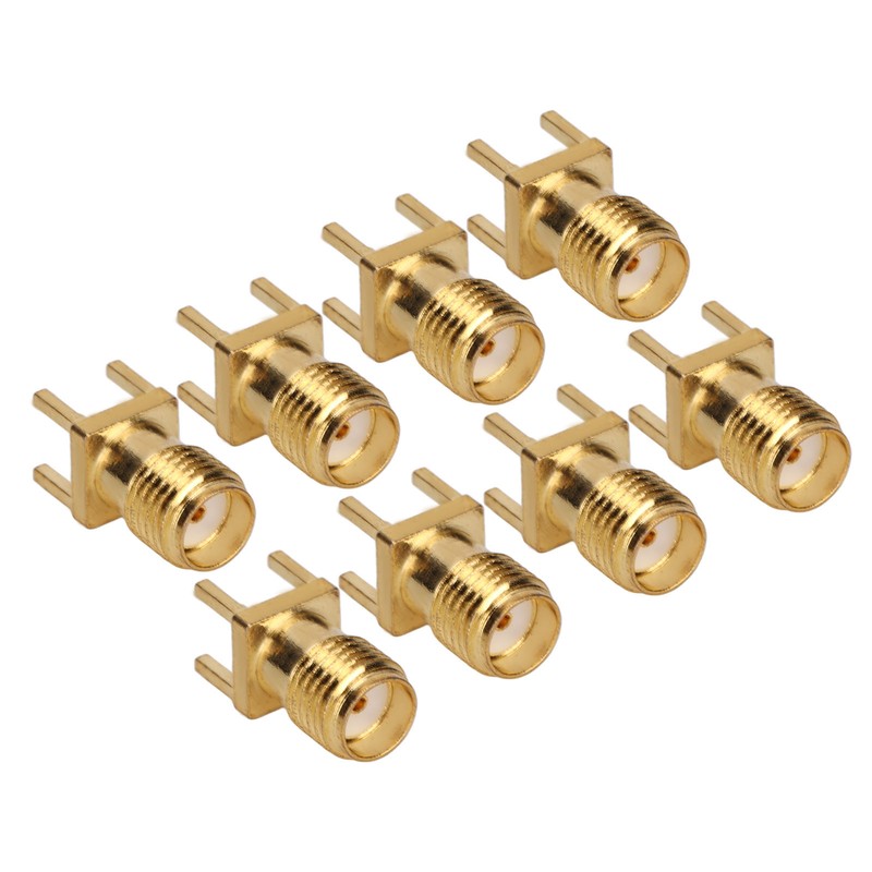 100Pcs RF Coaxial Cable Adapter Female Coax Line Connector Base