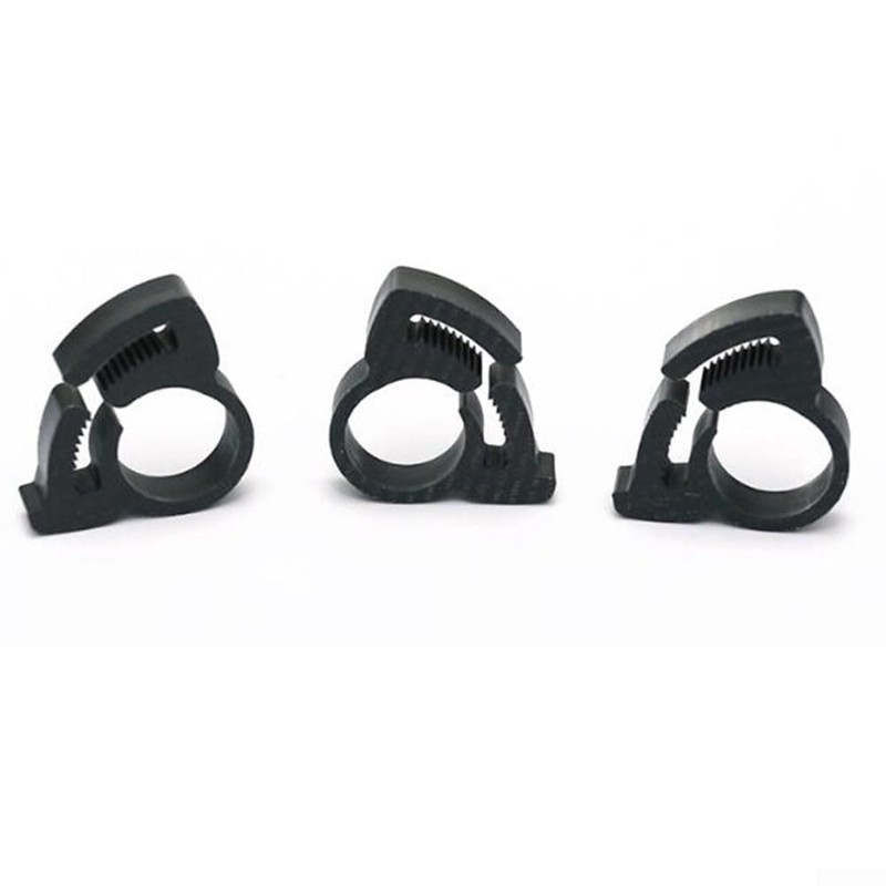 40 Pcs Double Grip Plastic Hose Clamp Setφ16mm Adjustable Snap