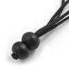 Multicoloured Oval and Round Wooden Bead Geometric Black Cord Long