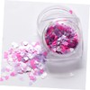 Healvian 36 Pcs DIY Manicure Charm Sequins Heart Design Nails