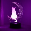 EXIGENT - Lámpara de luz LED 3D para gato y