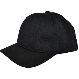 Smitty Official's Apparel Smitty 4 Stitch Flex Fit Umpire Hat (Large 7 5/8-8, Black)