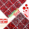 qiipii Red Crystal Resin Rhinestones w B7000 Jewelry Glue for