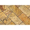 Scabos Travertine 2 X 4 Brick Mosaic Tile, Tumbled (Box