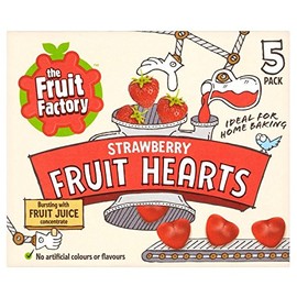 The Fruit Factory Strawberry Fruit Hearts (5x20g) - Pack of 6