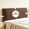 ANARACHON Leather Look Bed Headboard Cover, Stretch Soft Bed Headboard