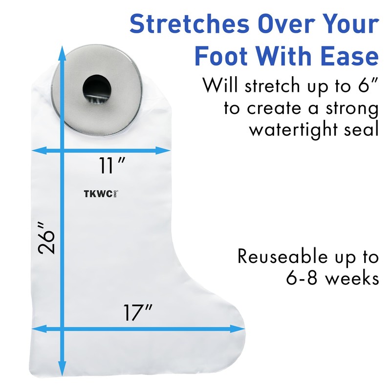 TKWC INC Water Proof Leg Cast Cover for Shower -