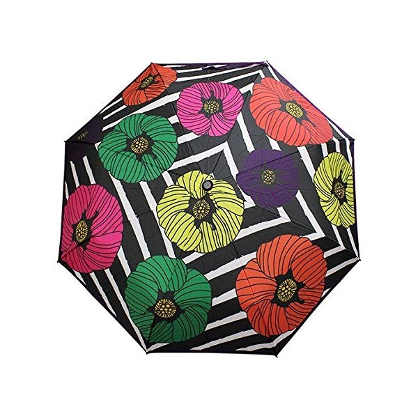 [Japanese Umbrella Lovely Great Graphics] Japanese Pattern Textile Trifold Rubbish Umbrella Peony -