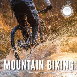 Mountain Biking Calendar 2026 | 12" x 24" Interactive Cycling Wall Calendar 12 Month | Marble City Press | Mountains Trail Bikes Scenery | 2026-2027 Calendar | Small Family Owned Business | Sustainable Plastic Free Packaging, Thick Art Paper