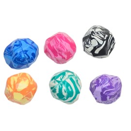 Zugar Land Hi-Bounce Rock Balls (2") Outdoor Toys to Encourage Active Play, Party Favor, Themed Accessory and Pinata Stuffer for Boys and Girls (6 Pack)