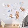 wondever Sleeping Bear On The Moon Wall Stickers Stars and