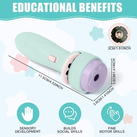 HOTUT Children's Projector Torch, Pack of 2 Children's Story Torch, Slideshow Projector Toys with 20 Discs, 160 Pictures, Cartoon Children's Projector Torch for Boys and Girls