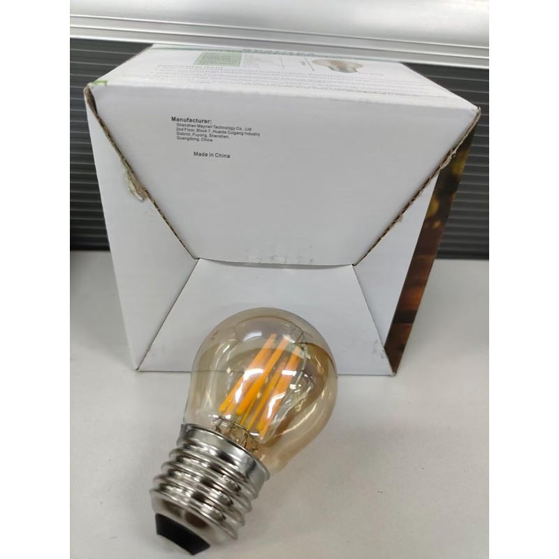 G14 Small Dusk to Dawn Edison Light Bulbs Outdoor, Vintage