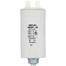Starting Capacitor Motor Capacitor 0.68μF - 200μF 450V; Miflex, 0.68uF - 100uF grey