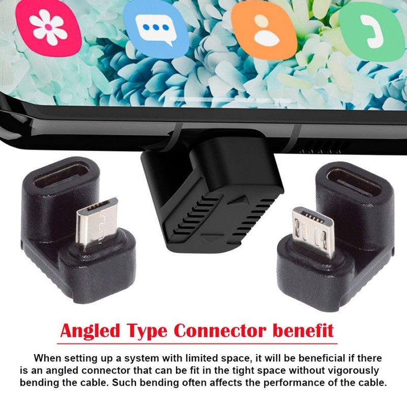 chenyang 4 Pack Micro USB 2.0 Connector Micro USB Male