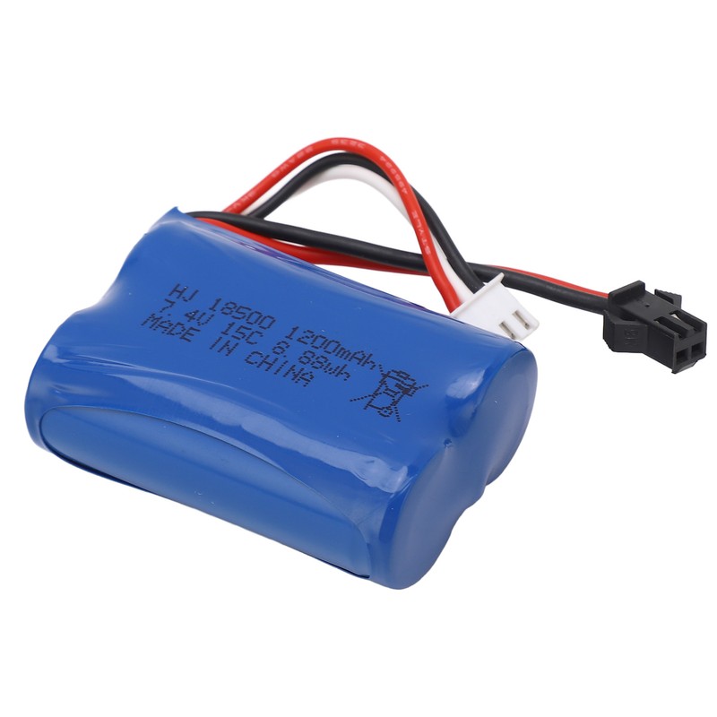 7.4V 1200mAh RC LiPo Battery 8.88Wh Remote Control Car Lithium