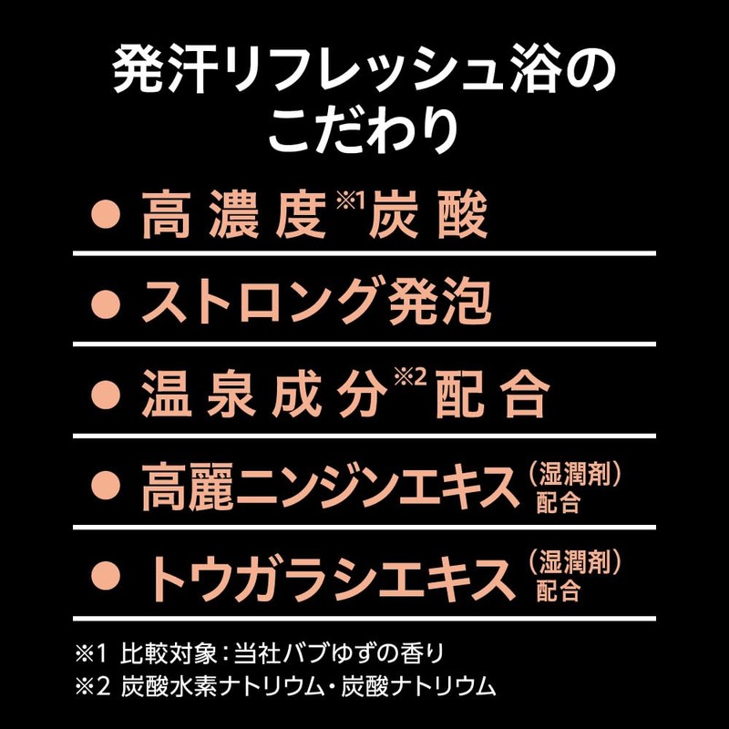 Bubu Medicure Sweat Refreshing Bath, 6 Tablets, High Concentration Carbonated