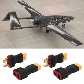eMagTech 4X XT30 Connector to Deans T Plug Male Female Adapter Compatible with RC Model Drones No Wires