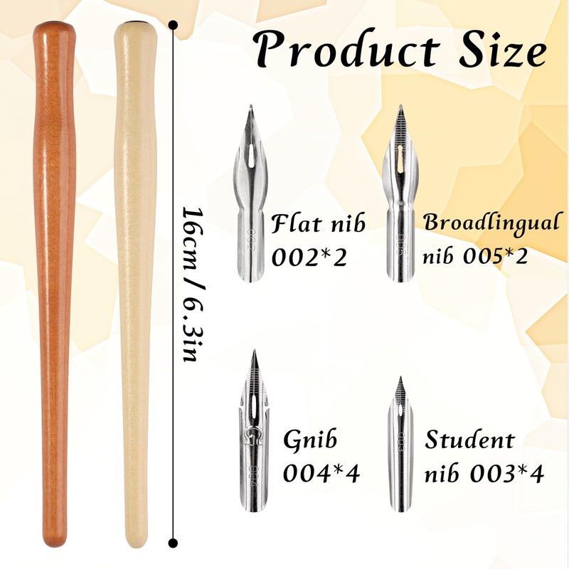 Tikplus Dip Pen, 14Pcs Comic Comic Dip Pen with 2
