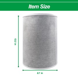 Cleangela 2-PACK HP200 True HEPA Replacement Filter Compatible with Shark HP201 HP202 Air Purifier MAX, Compare to # HE2FKBASMB & HE2FKBAS