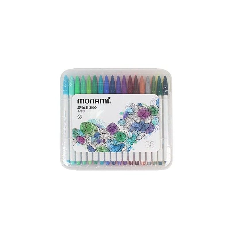 Monami Plus 3000 Office Sign Pen Water Based Ink 36