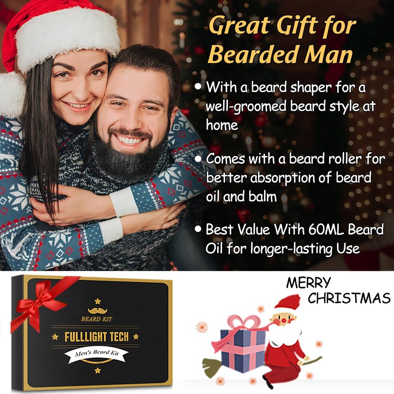 Dad Gift Christmas, Beard Care Set for Men with Beard