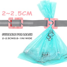 Dog Poop Bags Holder for Basic Leash Hands Free Pet Waste Bags Carrier for Leash Dispenser Dog Walking Accessories for Carrying Used Poo Bags Before You Find Trash Can