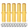 TAILONZ PNEUMATIC Union 10mm Barbed x 10mm Barbed Splicer Brass