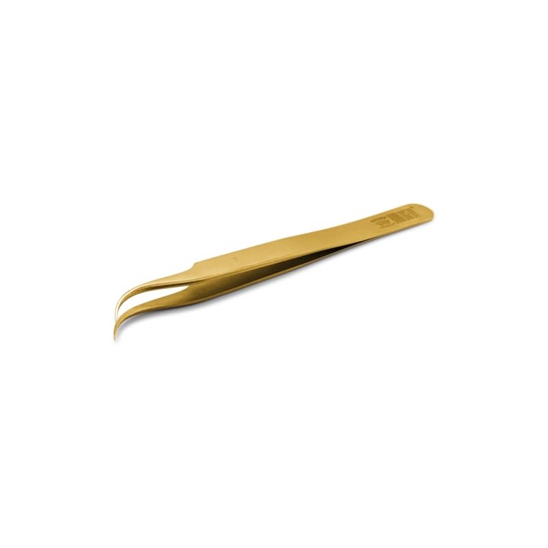 Regine Precision Watchmaker Tweezers 7A Shape 100% Antimagnetic Brass Curved