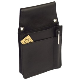 Professional Leather Waiter's Bag for Waiter's Wallet, Waiter's Holster Black - Top Catering, black