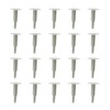 YINETTECH 20Pcs Car Roof Headlining Mounting Clips Grey Expanding Rivets