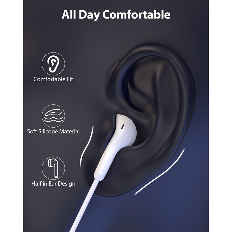 iMangoo 3 EQ Music Mode Wired USB Earbuds with Microphone
